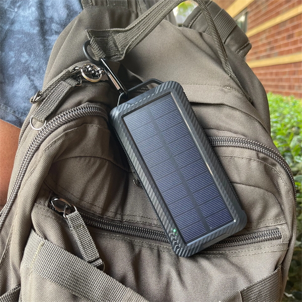 10K mAh Solar Power Bank w/Wireless Charging - 10K mAh Solar Power Bank w/Wireless Charging - Image 0 of 4