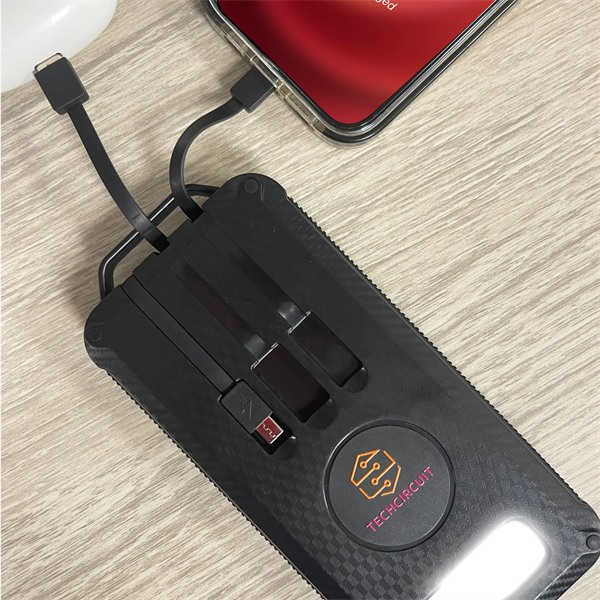 10K mAh Solar Power Bank w/Wireless Charging - 10K mAh Solar Power Bank w/Wireless Charging - Image 3 of 4