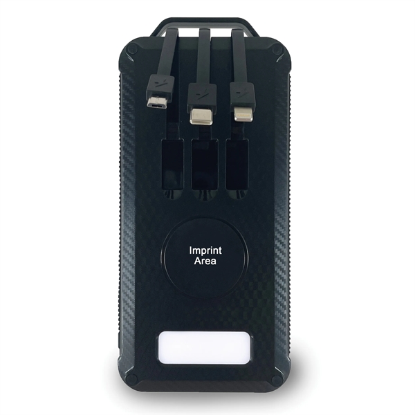 10K mAh Solar Power Bank w/Wireless Charging - 10K mAh Solar Power Bank w/Wireless Charging - Image 4 of 4