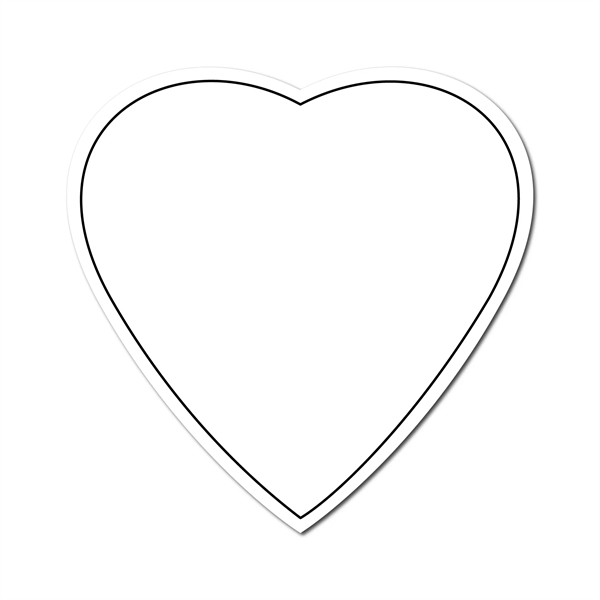 Heart 4" x 4" NoteKeeper™ Magnet 35 Mil - Heart 4" x 4" NoteKeeper™ Magnet 35 Mil - Image 1 of 1