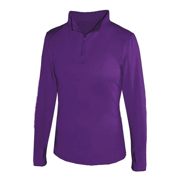 Badger Women's Lightweight Quarter-Zip Pullover - Badger Women's Lightweight Quarter-Zip Pullover - Image 13 of 33