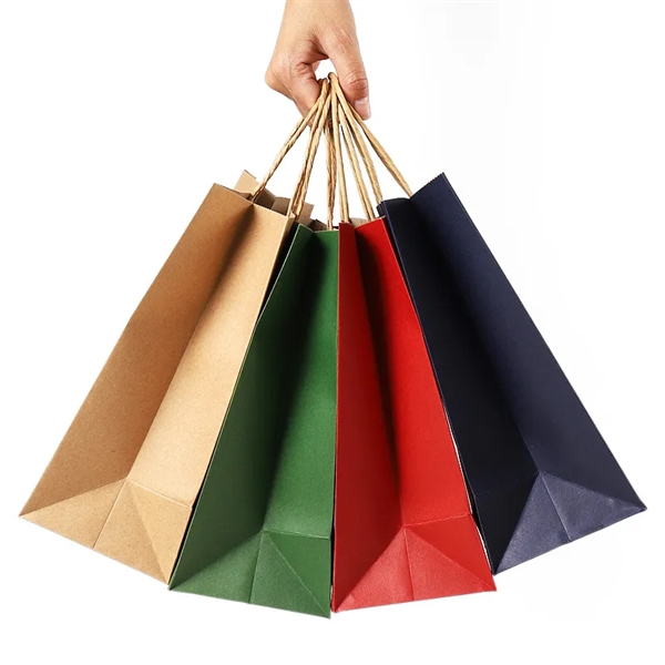 Kraft Paper Shopping Bag - Kraft Paper Shopping Bag - Image 4 of 4