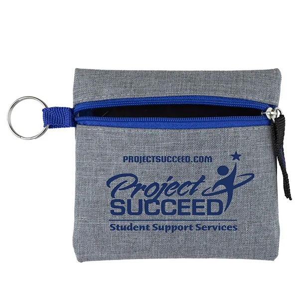 Custom Aylin 18 Piece First Aid Kit in Stylish Heathered Pouch