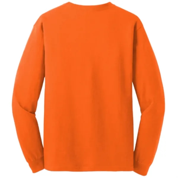 Gildan® - Heavy Cotton™ 100% Cotton Long Sleeve T-Shirt - Gildan® - Heavy Cotton™ 100% Cotton Long Sleeve T-Shirt - Image 9 of 13