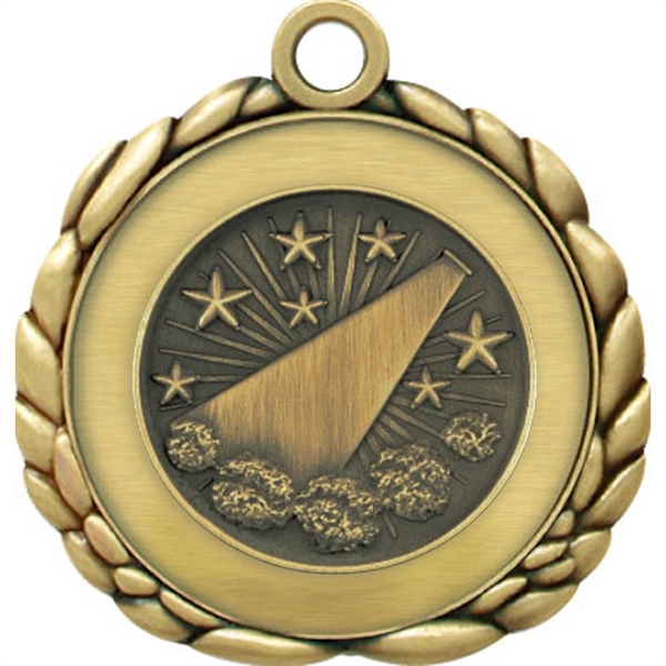 2 1/2" Quali-Craft Cheerleading Medallion - 2 1/2" Quali-Craft Cheerleading Medallion - Image 0 of 9