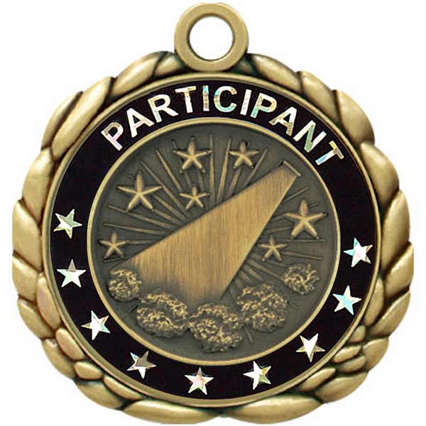2 1/2" Quali-Craft Cheerleading Medallion - 2 1/2" Quali-Craft Cheerleading Medallion - Image 5 of 9