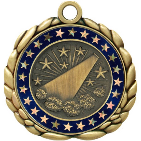 2 1/2" Quali-Craft Cheerleading Medallion - 2 1/2" Quali-Craft Cheerleading Medallion - Image 6 of 9