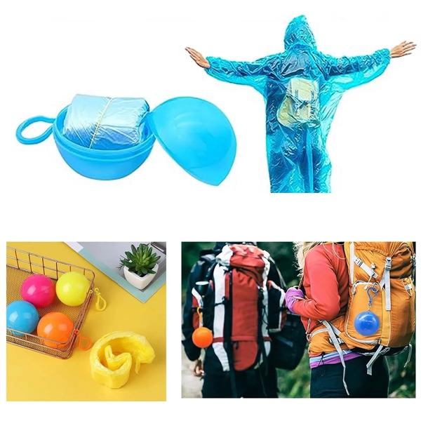 Portable disposable raincoat outdoor Rain Ponchos Ball - Portable disposable raincoat outdoor Rain Ponchos Ball - Image 1 of 1