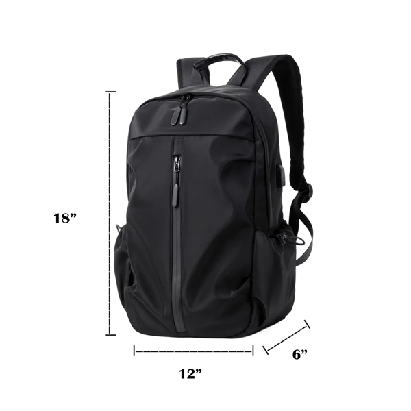 Travel Laptop Backpack With USB Charging Port - Travel Laptop Backpack With USB Charging Port - Image 2 of 4