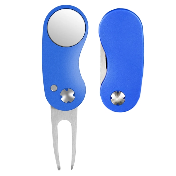 Kiro Foldable Ball Marker Golf Divot Tool - Kiro Foldable Ball Marker Golf Divot Tool - Image 6 of 18