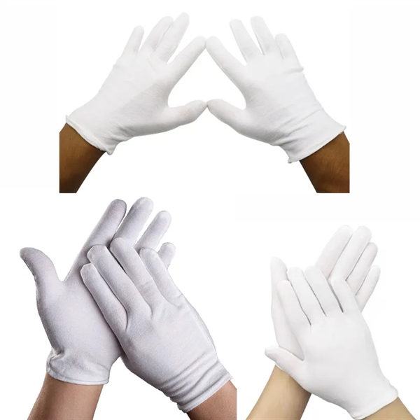 White Cotton Gloves - White Cotton Gloves - Image 0 of 3