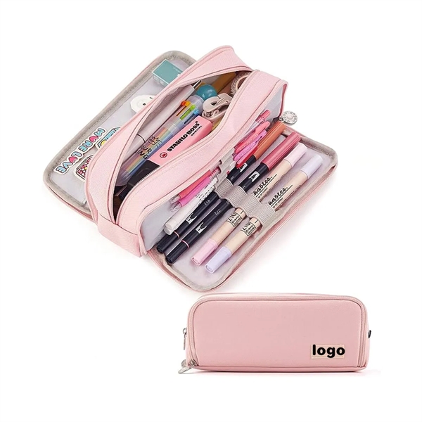 Multifunctional Double-Layer Pen Bag - Multifunctional Double-Layer Pen Bag - Image 0 of 3
