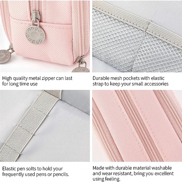 Multifunctional Double-Layer Pen Bag - Multifunctional Double-Layer Pen Bag - Image 2 of 3