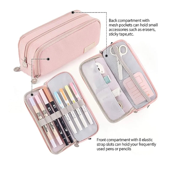 Multifunctional Double-Layer Pen Bag - Multifunctional Double-Layer Pen Bag - Image 3 of 3