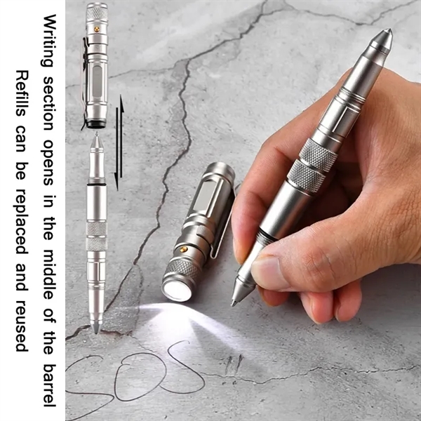 Outdoor Emergency Survival Tactical Tungsten Steel Pen - Outdoor Emergency Survival Tactical Tungsten Steel Pen - Image 3 of 5