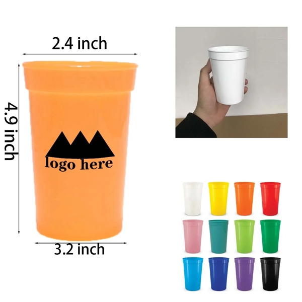 16 oz Reusable Plastic Disposable Party Stadium Cup - 16 oz Reusable Plastic Disposable Party Stadium Cup - Image 0 of 1