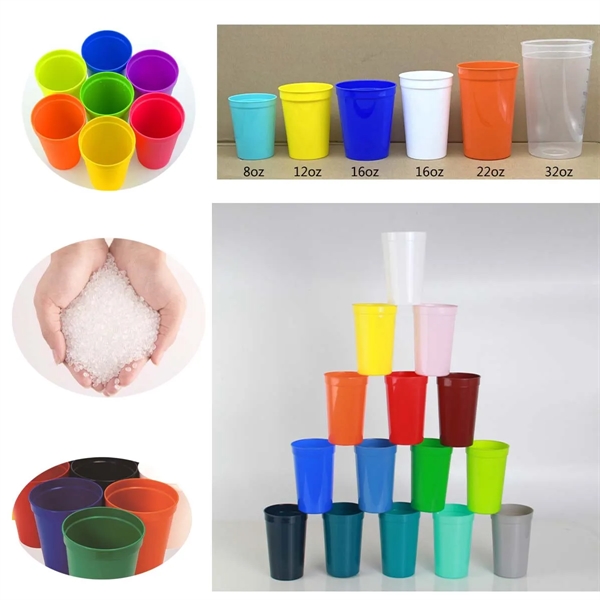 16 oz Reusable Plastic Disposable Party Stadium Cup - 16 oz Reusable Plastic Disposable Party Stadium Cup - Image 1 of 1