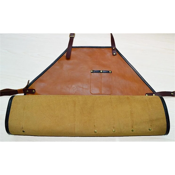 Full Leather Handcrafted Apron - Full Leather Handcrafted Apron - Image 2 of 3