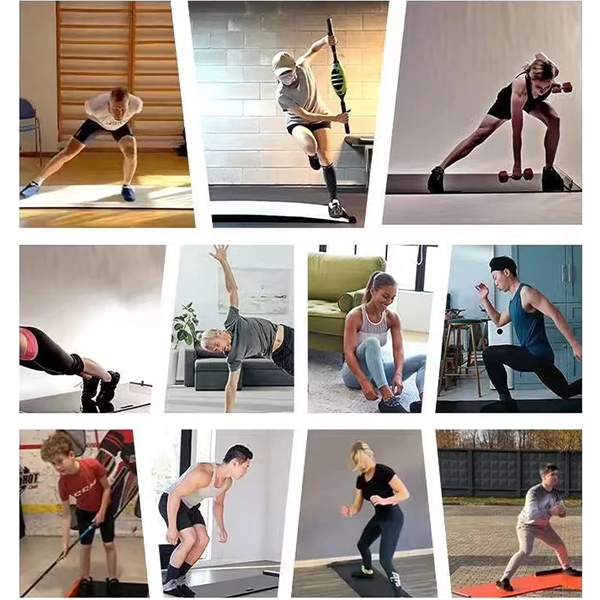 Slide Board Body Glide With End Stops & Shoe Covers - Slide Board Body Glide With End Stops & Shoe Covers - Image 1 of 4