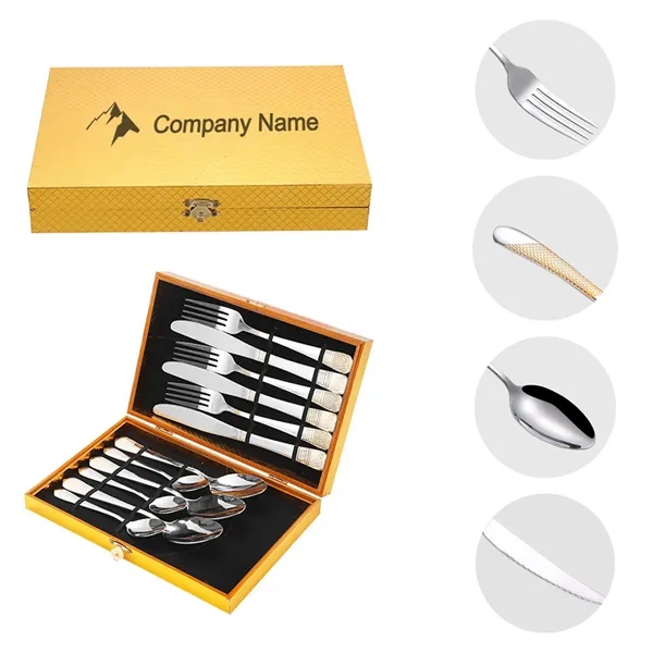 Cutlery Sets Gift Wooden Box - Cutlery Sets Gift Wooden Box - Image 0 of 5