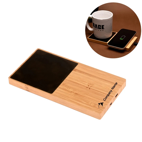 Bamboo Mug Warmer Wireless Charger - Bamboo Mug Warmer Wireless Charger - Image 0 of 4