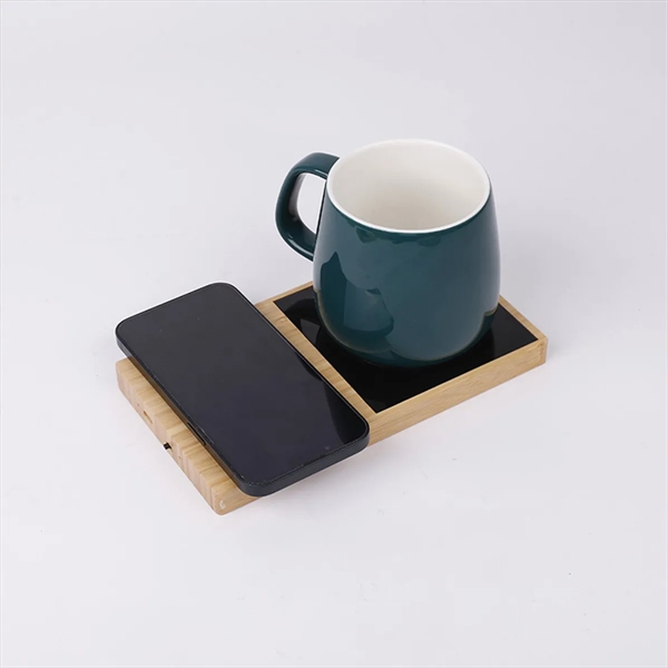 Bamboo Mug Warmer Wireless Charger - Bamboo Mug Warmer Wireless Charger - Image 4 of 4
