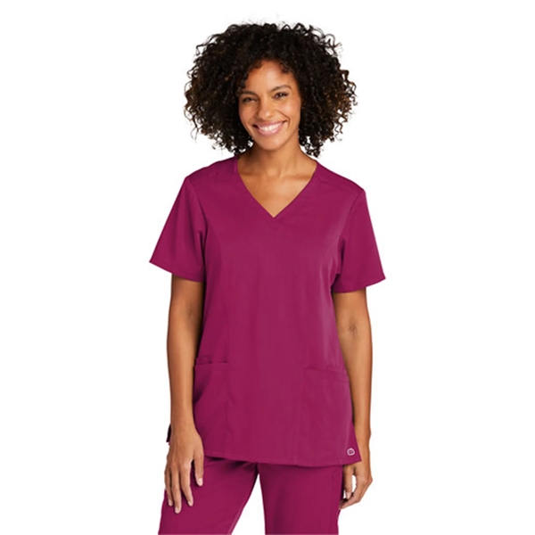 WonderWink® Women's Premiere Flex™ V-Neck Top - WonderWink® Women's Premiere Flex™ V-Neck Top - Image 5 of 11