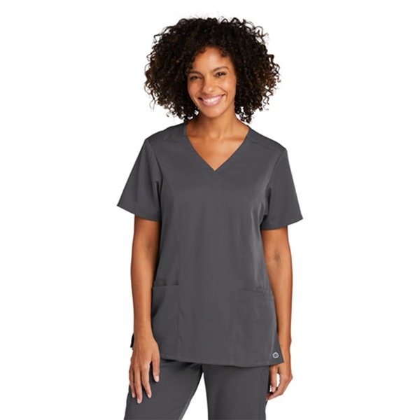 WonderWink® Women's Premiere Flex™ V-Neck Top - WonderWink® Women's Premiere Flex™ V-Neck Top - Image 8 of 11