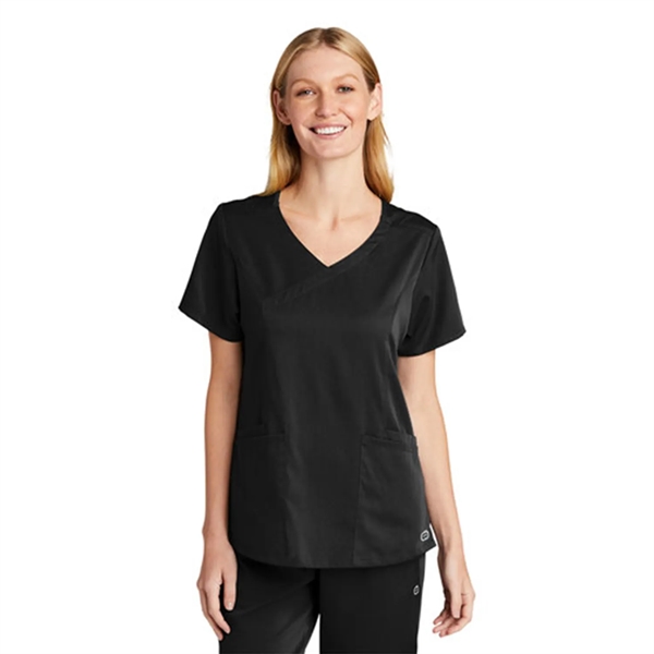 WonderWink® Women's Premiere Flex™ Mock Wrap Top - WonderWink® Women's Premiere Flex™ Mock Wrap Top - Image 6 of 12