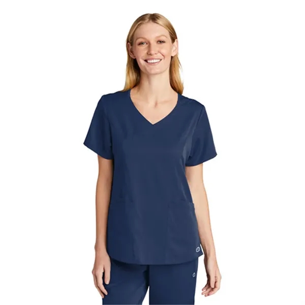 WonderWink® Women's Premiere Flex™ Mock Wrap Top - WonderWink® Women's Premiere Flex™ Mock Wrap Top - Image 8 of 12