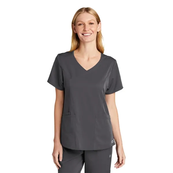 WonderWink® Women's Premiere Flex™ Mock Wrap Top - WonderWink® Women's Premiere Flex™ Mock Wrap Top - Image 9 of 12