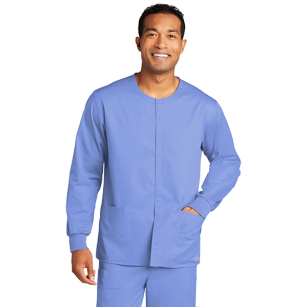 WonderWink® Unisex WorkFlex™ Snap-Front Scrub Jacket - WonderWink® Unisex WorkFlex™ Snap-Front Scrub Jacket - Image 4 of 10