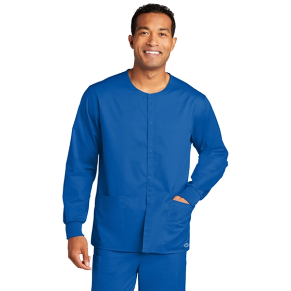 WonderWink® Unisex WorkFlex™ Snap-Front Scrub Jacket - WonderWink® Unisex WorkFlex™ Snap-Front Scrub Jacket - Image 5 of 10