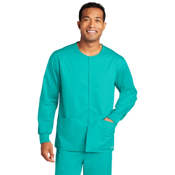 WonderWink® Unisex WorkFlex™ Snap-Front Scrub Jacket - WonderWink® Unisex WorkFlex™ Snap-Front Scrub Jacket - Image 6 of 10