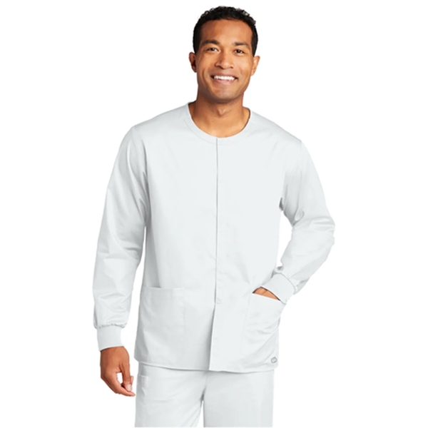 WonderWink® Unisex WorkFlex™ Snap-Front Scrub Jacket - WonderWink® Unisex WorkFlex™ Snap-Front Scrub Jacket - Image 7 of 10