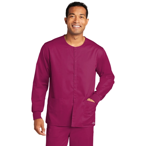 WonderWink® Unisex WorkFlex™ Snap-Front Scrub Jacket - WonderWink® Unisex WorkFlex™ Snap-Front Scrub Jacket - Image 8 of 10