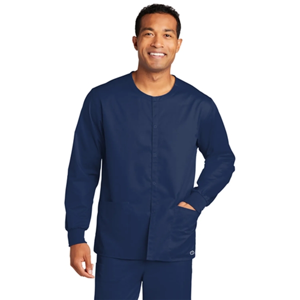 WonderWink® Unisex WorkFlex™ Snap-Front Scrub Jacket - WonderWink® Unisex WorkFlex™ Snap-Front Scrub Jacket - Image 9 of 10