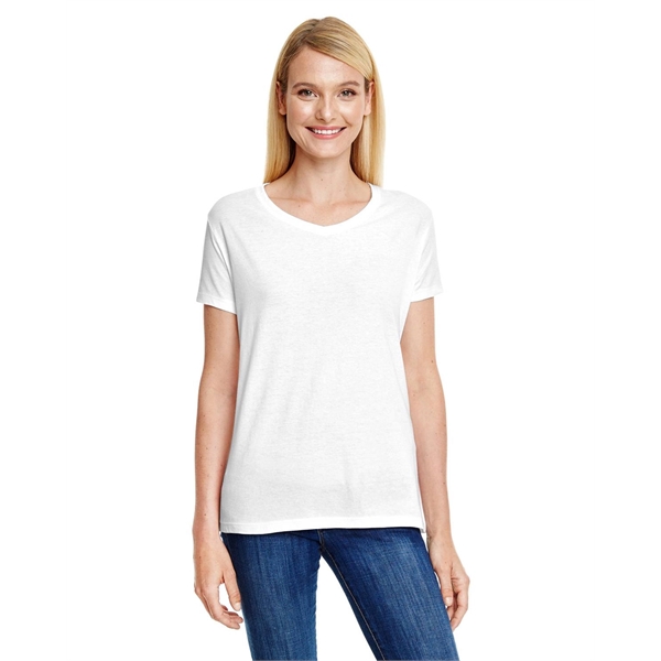 Hanes Ladies' Perfect-T Triblend V-Neck T-shirt - Hanes Ladies' Perfect-T Triblend V-Neck T-shirt - Image 3 of 63