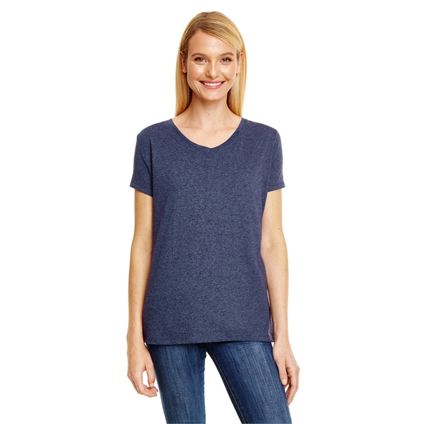 Hanes Ladies' Perfect-T Triblend V-Neck T-shirt - Hanes Ladies' Perfect-T Triblend V-Neck T-shirt - Image 6 of 63