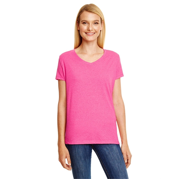 Hanes Ladies' Perfect-T Triblend V-Neck T-shirt - Hanes Ladies' Perfect-T Triblend V-Neck T-shirt - Image 18 of 63