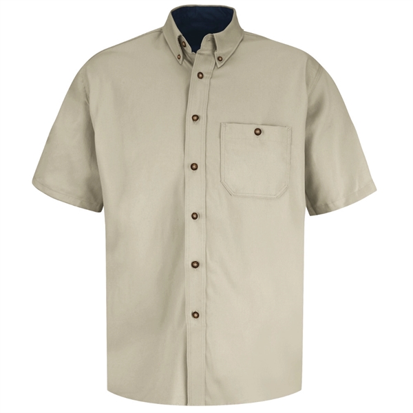 Red Kap® Men's Short Sleeve Cotton Contrast Dress Shirt - Red Kap® Men's Short Sleeve Cotton Contrast Dress Shirt - Image 2 of 3