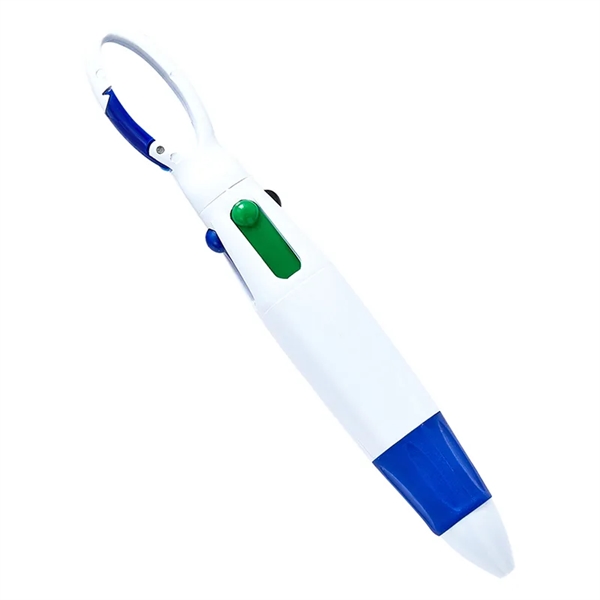 Carabiner 4 Color Retractable Pens - Carabiner 4 Color Retractable Pens - Image 5 of 6