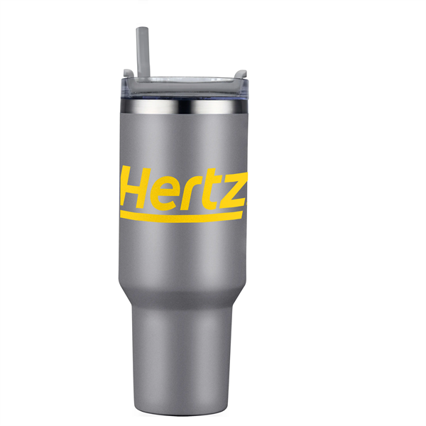 40 oz. Double Wall Tumbler With Handle and Straw - 40 oz. Double Wall Tumbler With Handle and Straw - Image 4 of 9