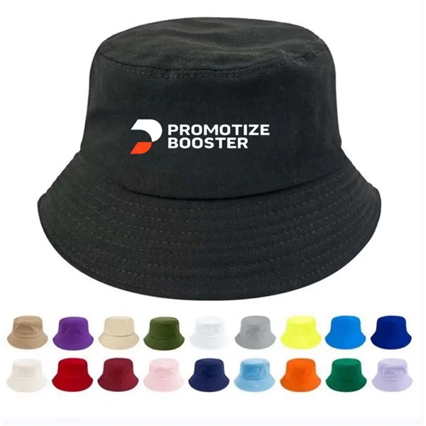 Cotton Unisex Beach Bucket Hats - Cotton Unisex Beach Bucket Hats - Image 0 of 3