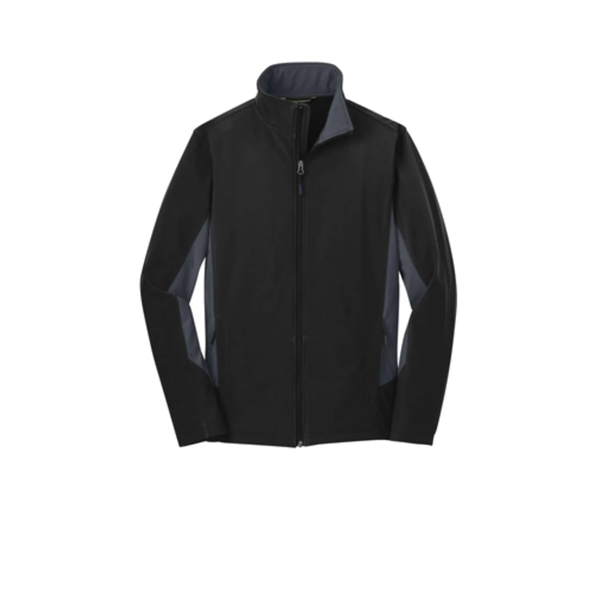 Port Authority® Men's Core Colorblock Soft Shell Jacket - Port Authority® Men's Core Colorblock Soft Shell Jacket - Image 3 of 6