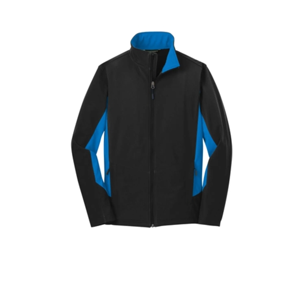 Port Authority® Men's Core Colorblock Soft Shell Jacket - Port Authority® Men's Core Colorblock Soft Shell Jacket - Image 4 of 6