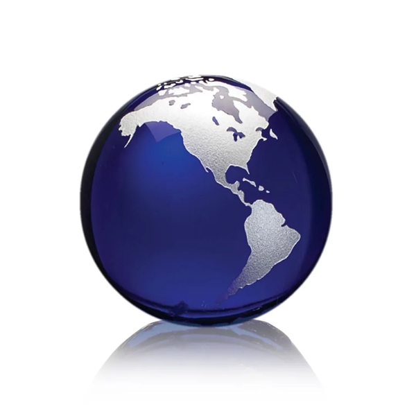 Globe Paperweight - Blue - Globe Paperweight - Blue - Image 5 of 15