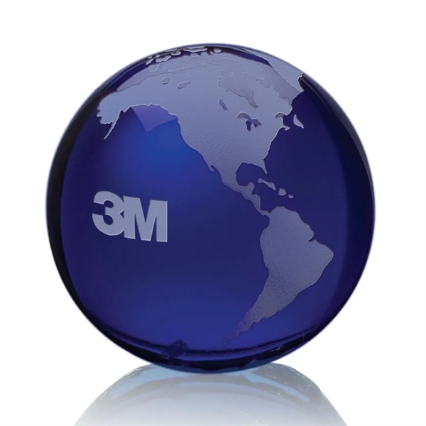 Globe Paperweight - Blue - Globe Paperweight - Blue - Image 7 of 15