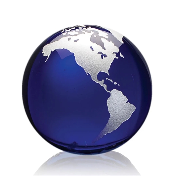 Globe Paperweight - Blue - Globe Paperweight - Blue - Image 11 of 15