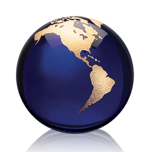 Globe Paperweight - Blue - Globe Paperweight - Blue - Image 13 of 15